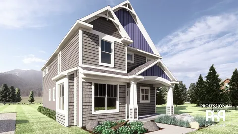 The Chestnut house plan, exterior view 3